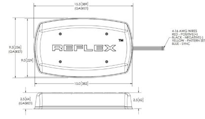 ECCO ELECT LED MINIBAR REFLEX 15'  1 - 5585CAB