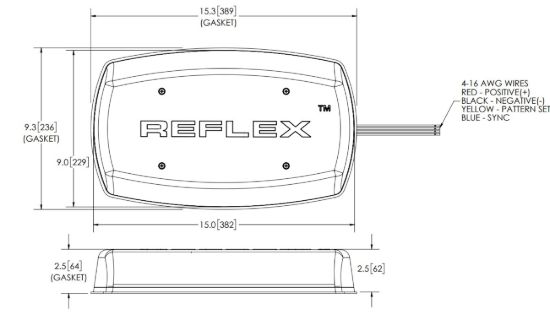 ECCO ELECT LED MINIBAR REFLEX 15'  1 - 5585CAB