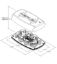 ECCO ELECT LED MINIBAR REFLEX 15'  1 - 5585CRB