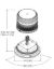 ECCO ELECT LED BEACON AMBER CL2 VM - 7945AVM