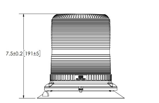 ECCO ELECT LED BEACON PULSE II MEDIU - 7950AVM