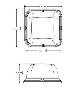 ECCO ELECT LED BEACON SQ DBL STACK AAA VM12-24 - 85AAAVMT13