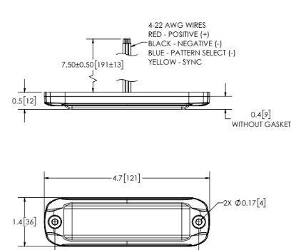 ECCO ELECT LED DIRECTIONAL - SURFACE MOUNT - U - ED3801A