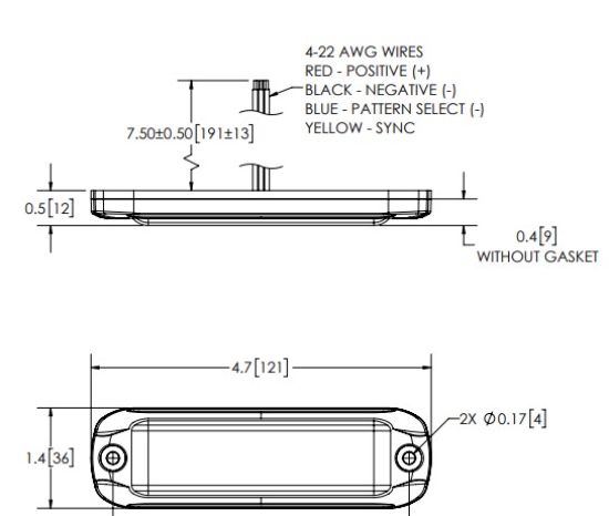 ECCO ELECT LED DIRECTIONAL - SURFACE MOUNT - U - ED3801A