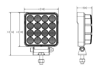 ECCO ELECT WORKLAMP LED 16 FLOOD BEA - EW2421