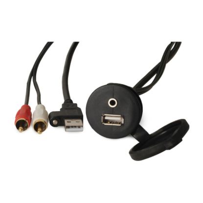 FUSION ELEC CBUSBFM3.5 PNL MOUNT USB/3.5MM JACK - 0101238100
