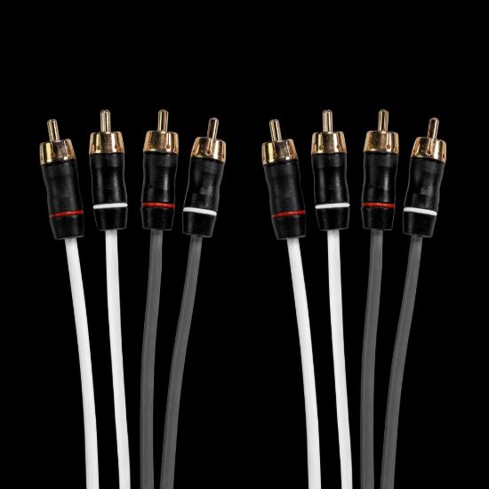 FUSION ELEC SHIELDED RCA CABLE  12FT  4 WAY - 0101261900