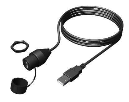 FUSION ELEC PANEL MOUNT USB CONNECTOR - MSCBUSBFM1