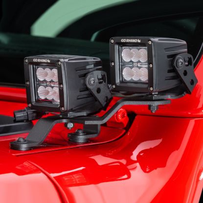 GO RHINO LIGHT MOUNT JEEP WRANGLER 2-3'OFFS - 730231T