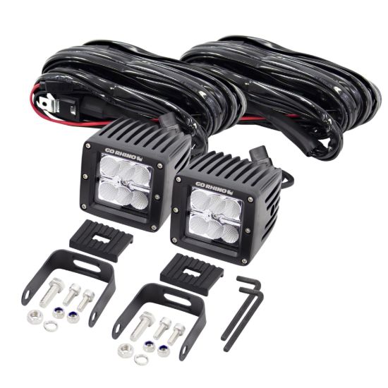 GO RHINO TWO 3'  GO RHINO LED CUBE LIGHTS - 751002