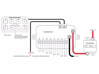 GO RHINO RGB 8 CHANNEL SWITCH CONTROLLER - 758CHSCRGB