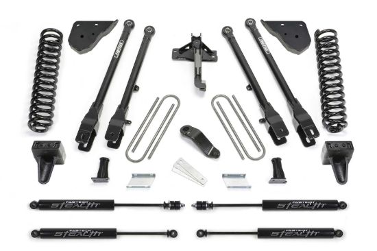 FABTECH 4' 4 LINK SYSTEM W/COILS & DIRT LOG - K2409M