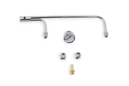 MR GASKET CHR GAS LINE W/PRESS GAUG - 1559