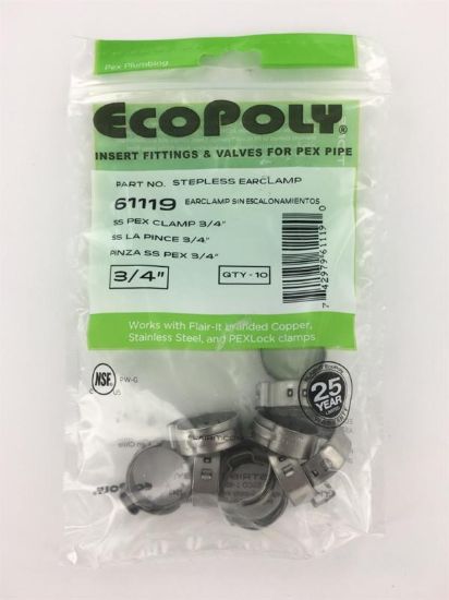 ELKHART SUPP PEX SS CLAMPS 3/4'     10 - 61119