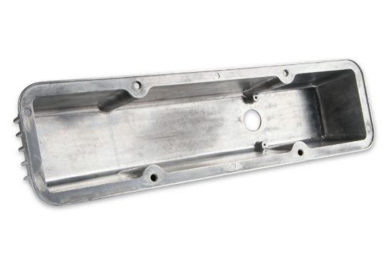 MR GASKET CAST ALUM V/C POLISHED FINNED SBC 2 - 6855G