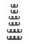 MR GASKET PLASTIC WIRE SEPRTRS BLCK - 9728