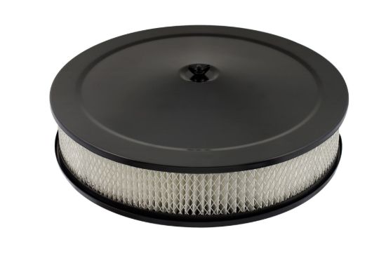 MR GASKET COMP AIR CLNR 14 FLAT BLK - 9790BP