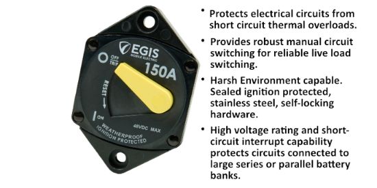 EGIS MOBILE 87 SERIES  150 A  PANEL MOUNT - 4707150