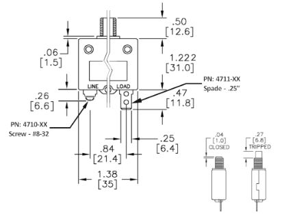 EGIS MOBILE PUSH BUTTON PANEL MOUNT CIRCUIT BRE - 471040