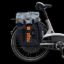 ELBY BIKES PANNIER BAG BLACK W/ORANGE LOGO - E08152