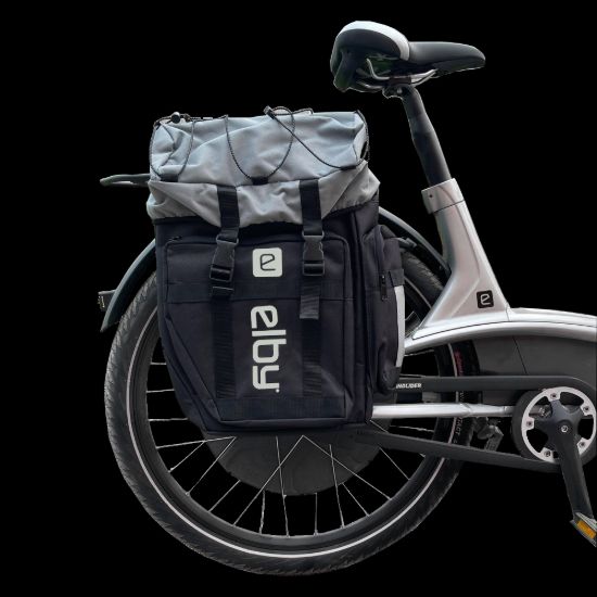 ELBY BIKES PANNIER BAG BLACK W/PUTTY LOGO - E08156
