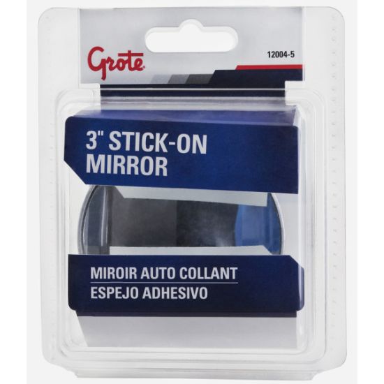GROTE PERLUX 3'CONVEX STK-ON MIRROR - 120045