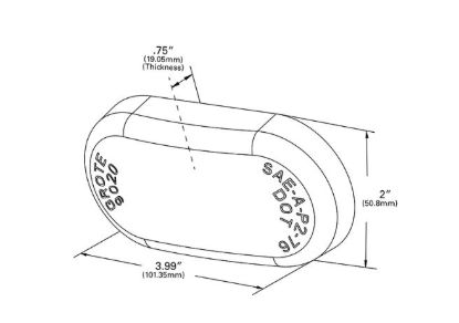 GROTE PERLUX AMBER LENS - 90203