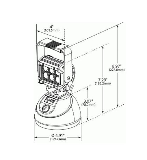 GROTE PERLUX FLTG BRZN GOANY HND LED WRK LMP ASS - BZ5015