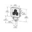 GROTE PERLUX FWDLT BRZN MINI SQ LED WRK LMP ASSM - BZ6015