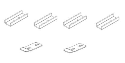 GO RHINO BRACKET KIT 69420000T/69420000PC - BRK6942000
