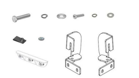 GO RHINO BRACKETS FOR DOMINATOR SIDESTEPS - D64052TK