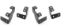 GO RHINO BRACKETS FOR DOMINATOR SIDESTEPS - D64416TK