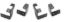 GO RHINO BRACKETS FOR DOMINATOR SIDESTEPS - D64429TK
