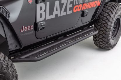 GO RHINO D6 18 JEEP JLU BLK TEXT - D64506T