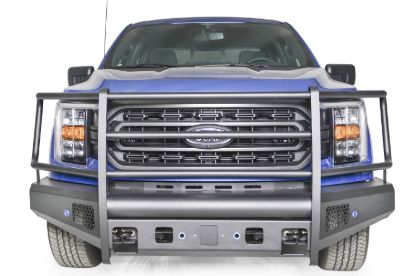 FAB FOURS BLACK STEEL FRONT BUMPER - FF21R50601
