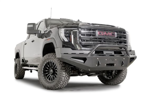 FAB FOURS 2024 GMC HD RED STEEL FRONT BUMPER - GM24RS6262
