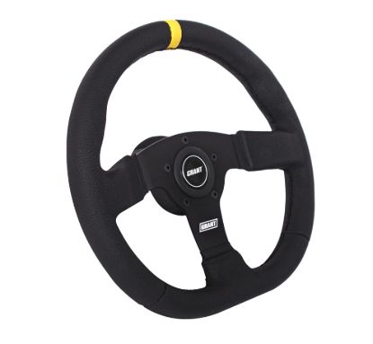 GRANT D WHEEL YELLOW CENTER STRIPE  PLAST - 603S