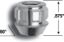 GORILLA 14MMX2.0 ACORN OE LOCK - 78601N
