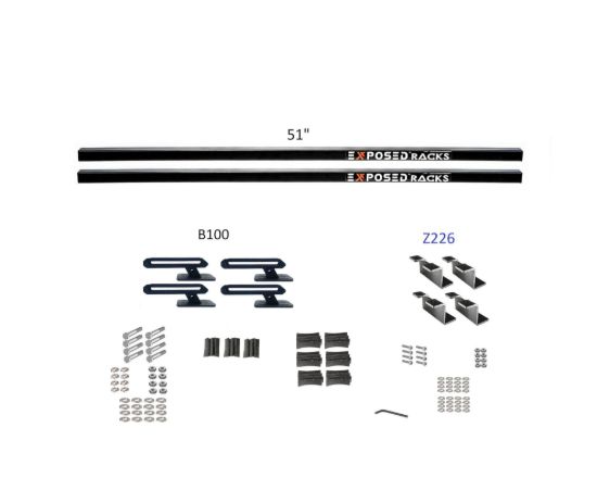 EXPOSED RACK SLD(2)51'BK+B100+Z226 - 8007666BK