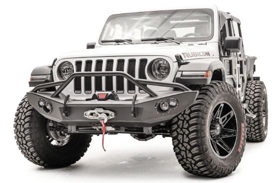 FAB FOURS LIFESTYLE WINCH BUMPER W/ GUARD - JL18B46521