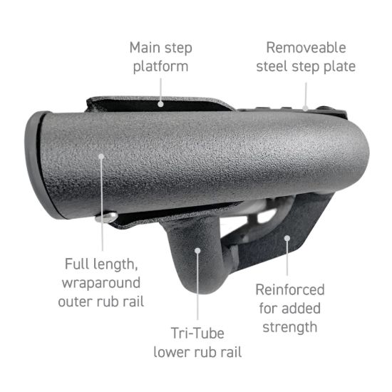 GO RHINO DOMINATOR XTREME DT SIDE STEPS WITH - FSDT4516T