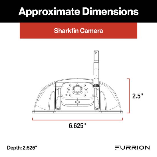 FURRION LLC VISION S + 5' MONITOR EAR SHARKFIN - 2021124370