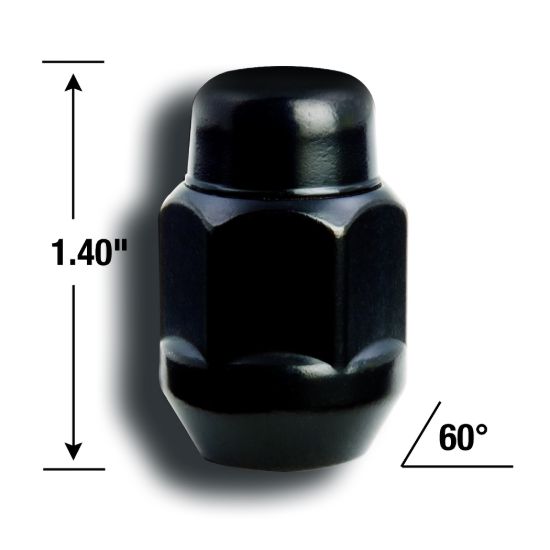 GORILLA LN BLKCHROME 1/2'BAG OF 4 - 91187BCB
