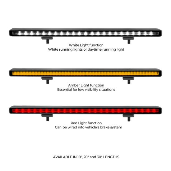 GO RHINO FLASH SERIES LIGHTS - 10' SINGLE MU - 0001014CBS