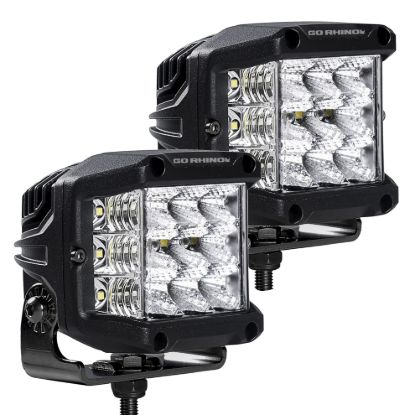 GO RHINO BRIGHT SERIES LIGHTS - PAIR OF 4X3 - 0300323FCS