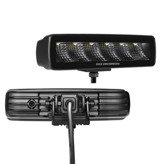 GO RHINO BLACK OUT SERIES LIGHTS - PAIR OF S - 0300621FBS