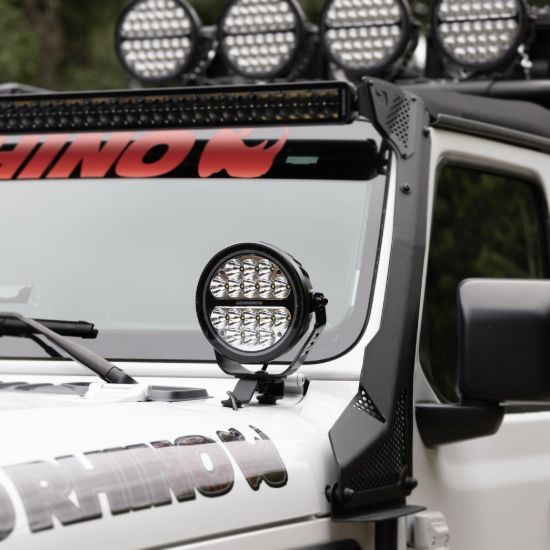 GO RHINO BLACK OUT SERIES LIGHTS - 7' ROUND - 0800711DRS
