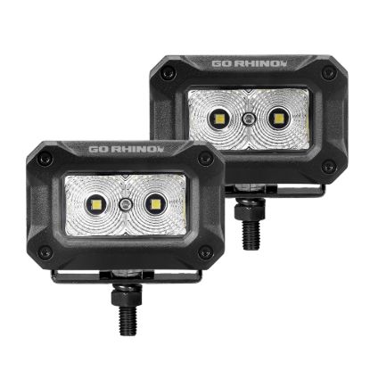 GO RHINO BRIGHT SERIES LIGHTS - PAIR OF 3X2 - 1003023FBS