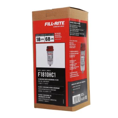 FILL RITE CLEAR BOWL FILTER W/DRAIN - F1810HC1