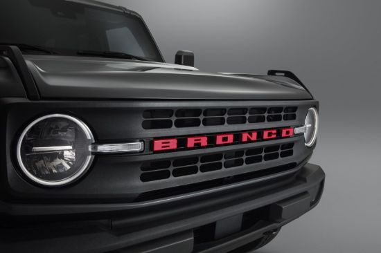 FORD BRONCO RED GRILLE LETTERS - M1447BRD